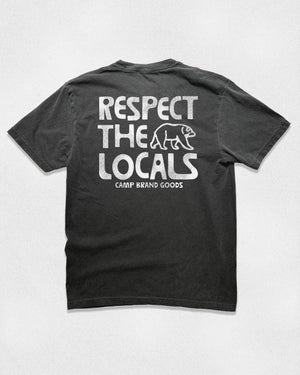 Respect The Locals Vintage Tee | Faded Black