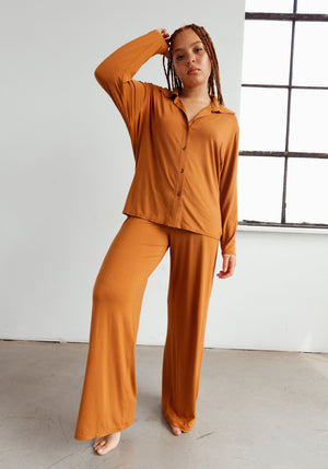 Unplug Modal Long Pajama Set  2 Colour Options – her PUBLIC Boutique